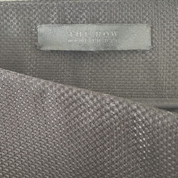 The Row Layered Midi Dress size 2 Black Puff Sleeves Ruffle SS14 RTW - Picture 2 of 16